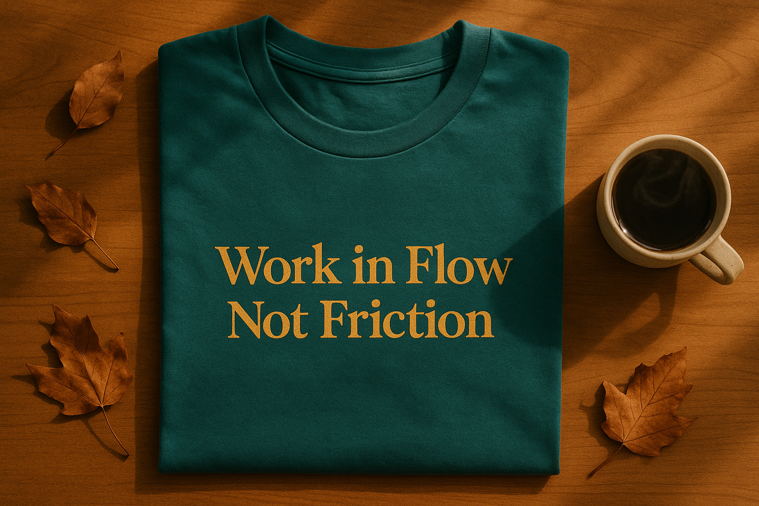 Transformative Teal "Work in Flow" Tee